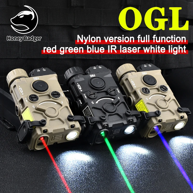 OGL IR Laser Tactical Nylon OGL Laser White Light Double Beam Strobe Torch Fit Picatinny Rail Airsoft AR15 M4 Hunting Scout Lamp
OGL IR Laser Tactical Nylon OGL Laser White Light Double Beam Strobe Torch Fit Picatinny Rail Airsoft AR15 M4 Hunting Scout Lamp