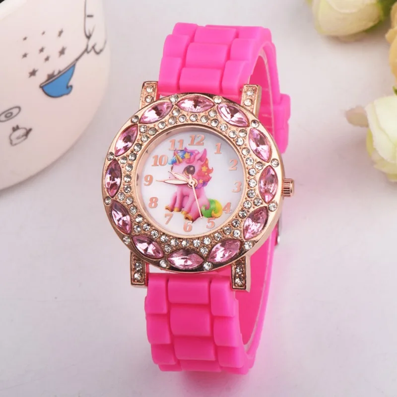 Lovely Pink Unicorn Children Wrist Watches Diamond Cartoon Leather Strap Kids Quartz Watch For Boy Clocks Relogio Masculino Saat
Lovely Pink Unicorn Children Wrist Watches Diamond Cartoon Leather Strap Kids Quartz Watch For Boy Clocks Relogio Masculino Saat