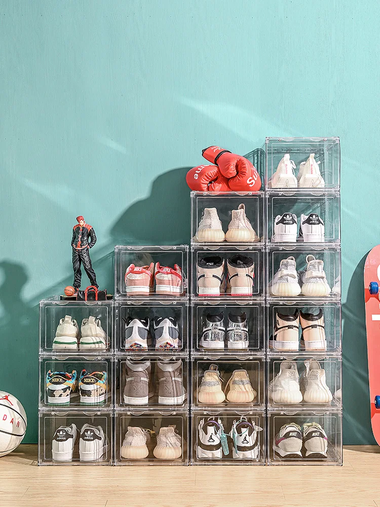 1pc Clear Shoe Storage Box Sneakers Box Stack-able Shoe Cabinet Thickened Dust-proof Shoes Organizer Shoe Rack
1pc Clear Shoe Storage Box Sneakers Box Stack-able Shoe Cabinet Thickened Dust-proof Shoes Organizer Shoe Rack