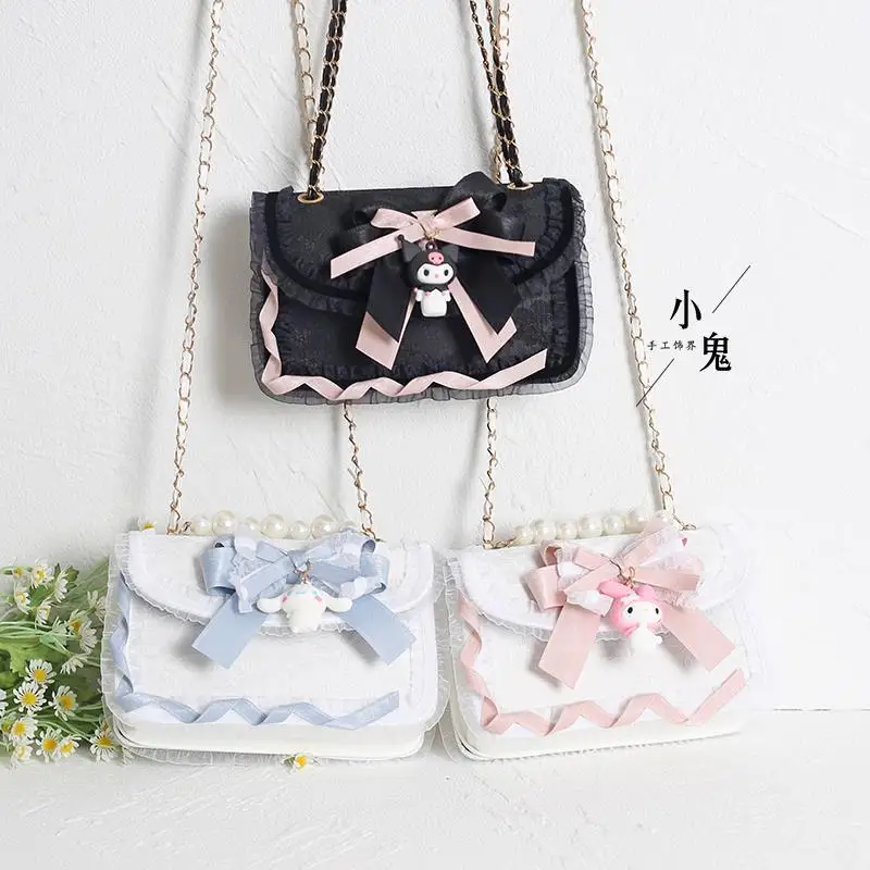 New Sanrio Kuromi My Melody Onpompurin Small for Women Trend Female Shoulder Bag Fashion Ladies Crossbody Handbags
New Sanrio Kuromi My Melody Onpompurin Small for Women Trend Female Shoulder Bag Fashion Ladies Crossbody Handbags