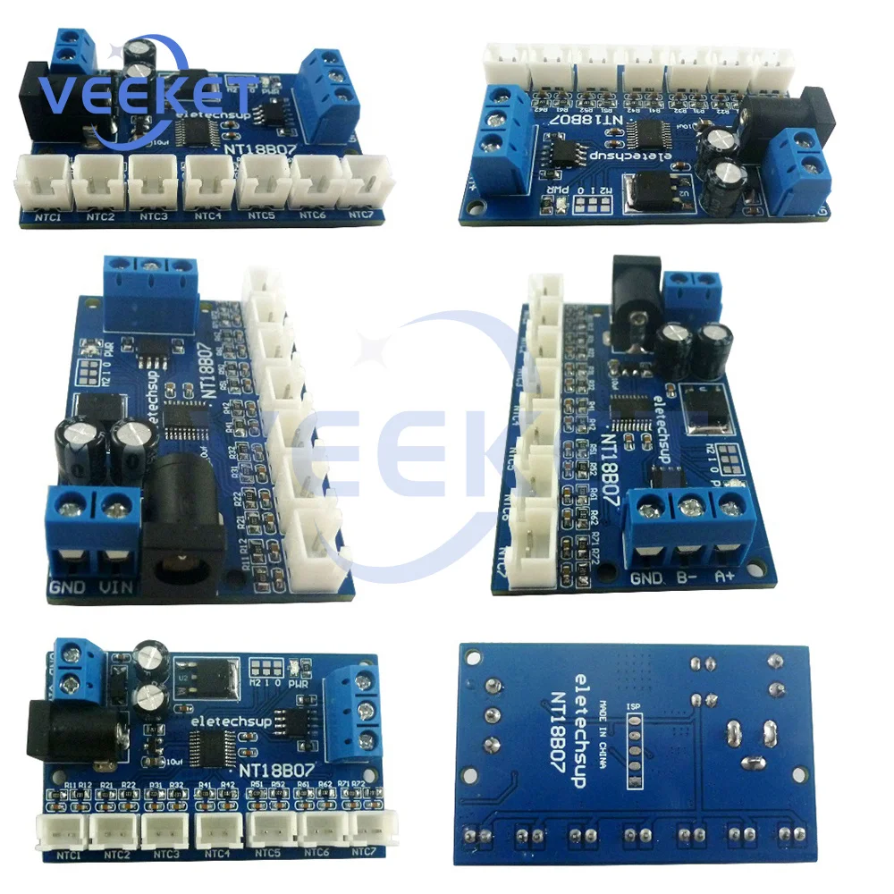 7CH DC 6-24V RS485 NTC Modbus Rtu термистор датчик температуры B3950 10K 1% дистанционный модуль контроля сбора данных
7CH DC 6-24V RS485 NTC Modbus Rtu термистор датчик температуры B3950 10K 1% дистанционный модуль контроля сбора данных