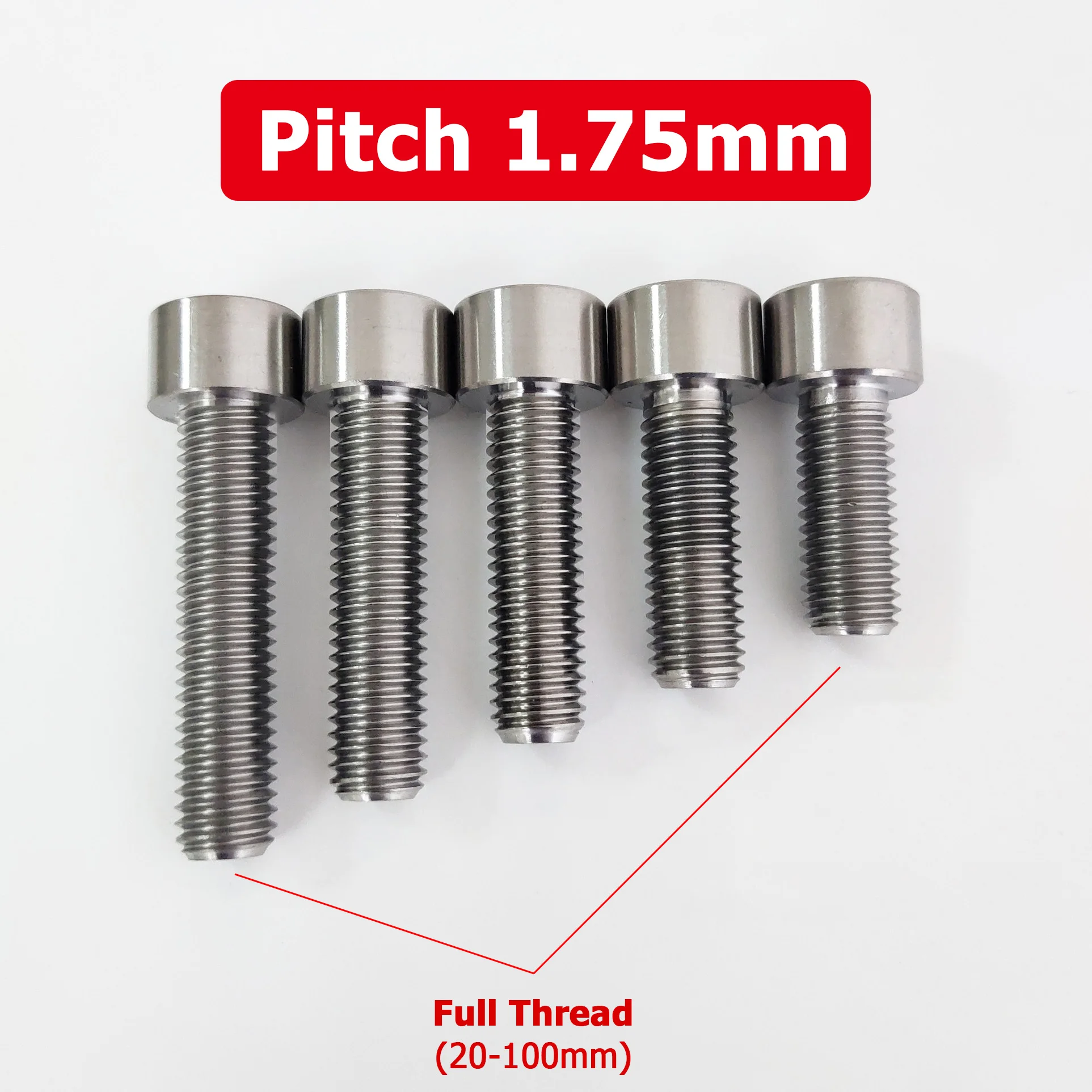 GooBetter титановые болты M12 с шестигранной головкой 1.25/1.5/1.75 мм 20-100 мм
GooBetter титановые болты M12 с шестигранной головкой 1.25/1.5/1.75 мм 20-100 мм