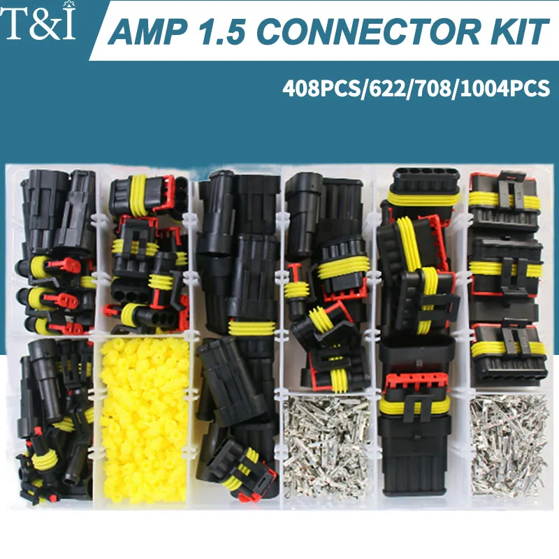 1004PCS AMP1.5 Series Sensor Automobile Connector Electrical Waterproof Male&Female 1/2/3/4/5/6P Plug DJ7041-1.5-11/21 HID
1004PCS AMP1.5 Series Sensor Automobile Connector Electrical Waterproof Male&Female 1/2/3/4/5/6P Plug DJ7041-1.5-11/21 HID