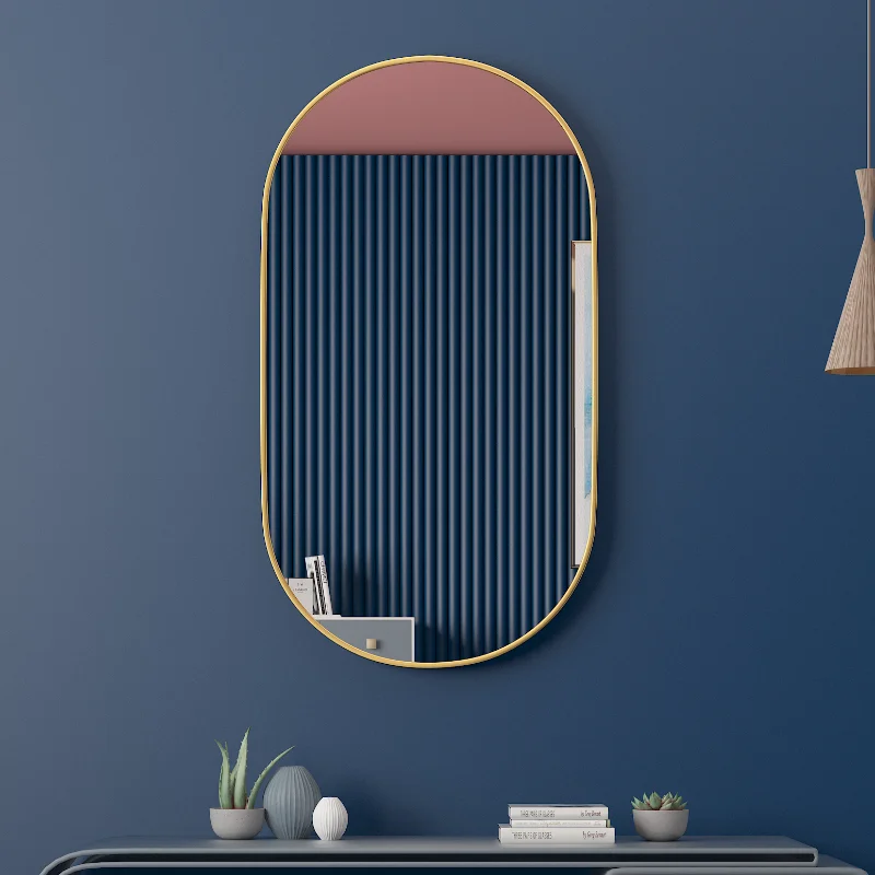 Minimalism Vanity Mirror Black Shaving Shower Self Haircut Oval Anti Fog Mirror Magnifying Specchio Trucco Bath Mirrors LG50JZ
Minimalism Vanity Mirror Black Shaving Shower Self Haircut Oval Anti Fog Mirror Magnifying Specchio Trucco Bath Mirrors LG50JZ