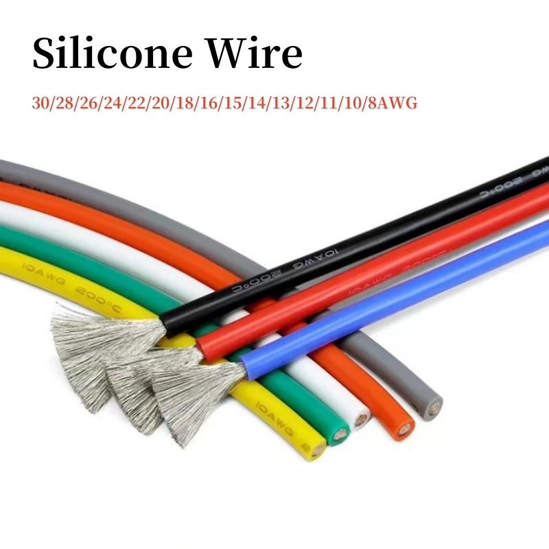Термостойкий провод из мягкого силикона, гибкий высокотемпературный медный шнур, 1/5/10 м, 30/28/26/24/22/20/18/16/15/14/13/12/11AWG
Термостойкий провод из мягкого силикона, гибкий высокотемпературный медный шнур, 1/5/10 м, 30/28/26/24/22/20/18/16/15/14/13/12/11AWG