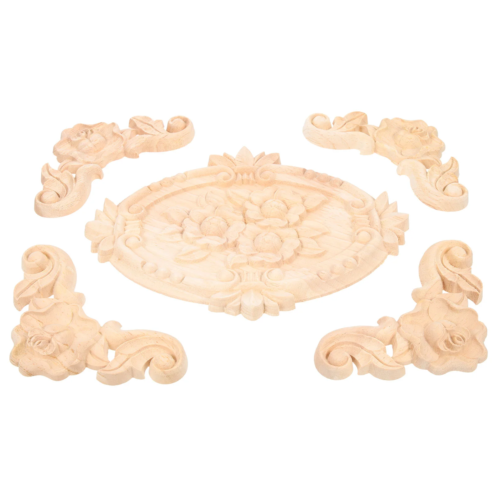 5pcs Decorative Carving Unpainted Vintage Corner Flower Applique Furniture Corner Decal
5pcs Decorative Carving Unpainted Vintage Corner Flower Applique Furniture Corner Decal