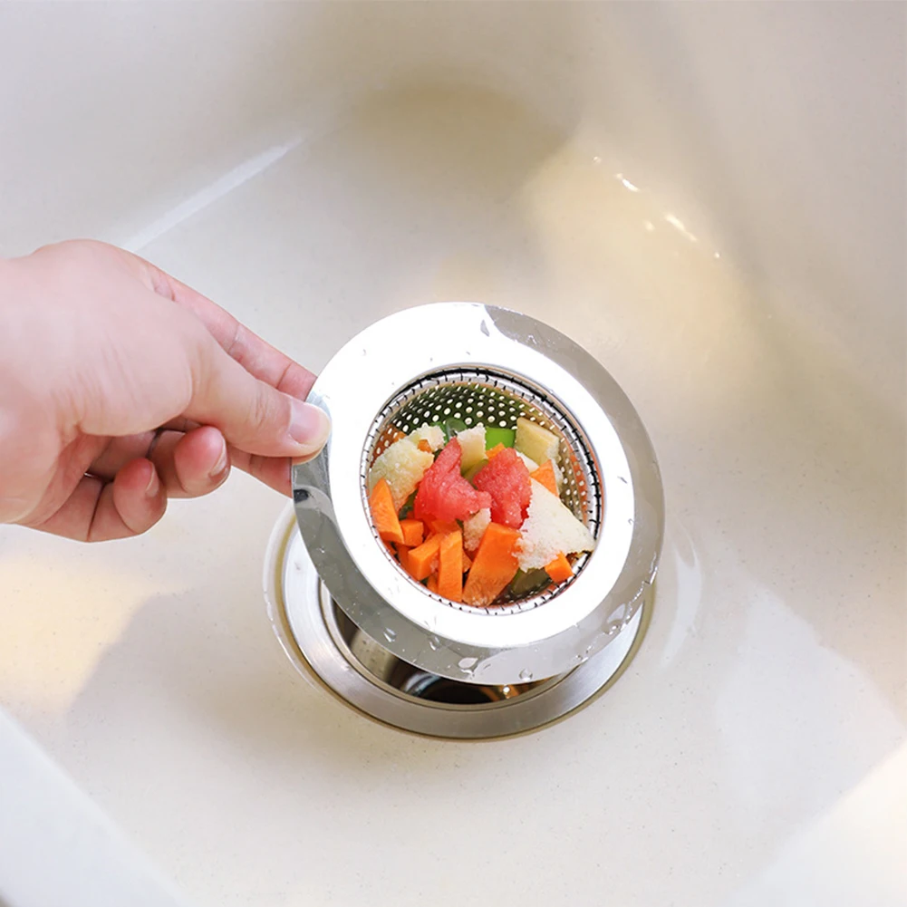 2pcs Food Filter Stainless Steel Kitchen Sink Strainer Polished Anti Clogging Floor Drain Tools
2pcs Food Filter Stainless Steel Kitchen Sink Strainer Polished Anti Clogging Floor Drain Tools