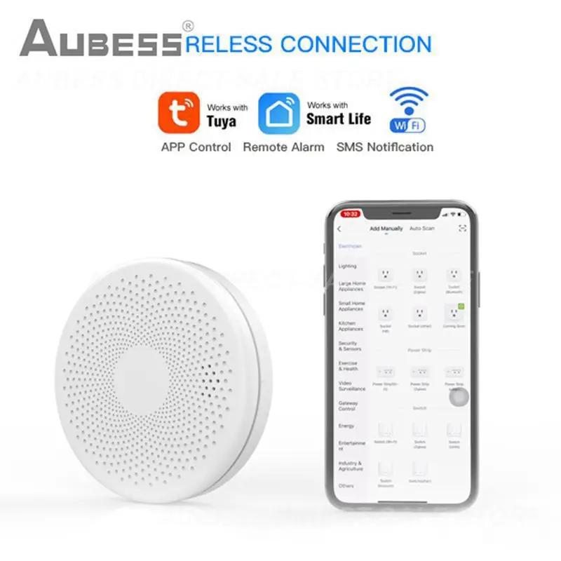 Sensor Smart Carbon Monoxide Detector Built-in 85db Sound Smoke Fire Sound Alarm Wifi Function Smokehouse Combination Fire Alarm
Sensor Smart Carbon Monoxide Detector Built-in 85db Sound Smoke Fire Sound Alarm Wifi Function Smokehouse Combination Fire Alarm