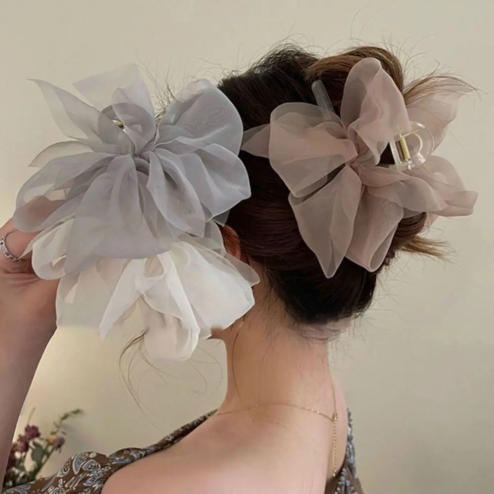 Girl Ponytail Braid Elegant Mesh Bow Hair Accessories Hair Claw Clip Grip Clip Gift Headdress
Girl Ponytail Braid Elegant Mesh Bow Hair Accessories Hair Claw Clip Grip Clip Gift Headdress