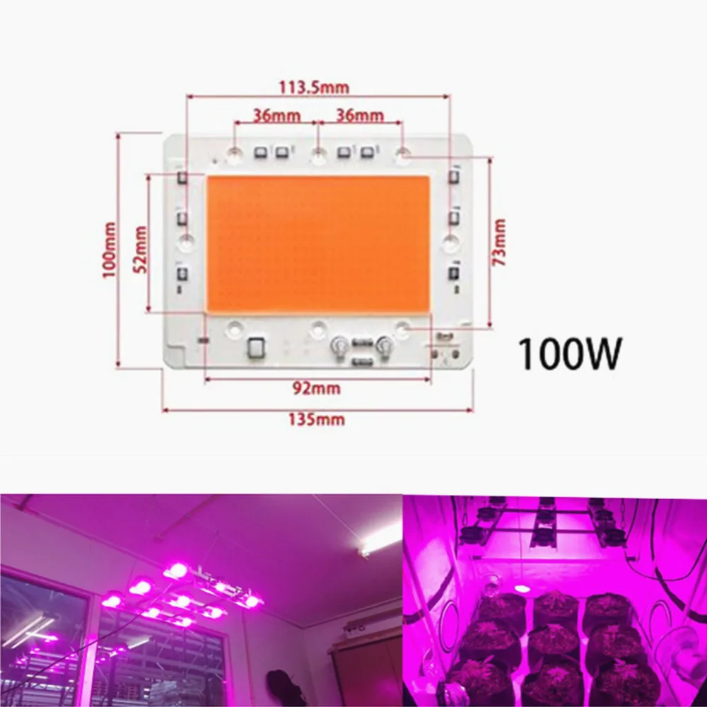 1PCS COB LED 50W100W 150w ac220V high power Floodlight Bead DOB Chip full spectrum Pink plant grow lamp light anti Lightning 4KV
1PCS COB LED 50W100W 150w ac220V high power Floodlight Bead DOB Chip full spectrum Pink plant grow lamp light anti Lightning 4KV