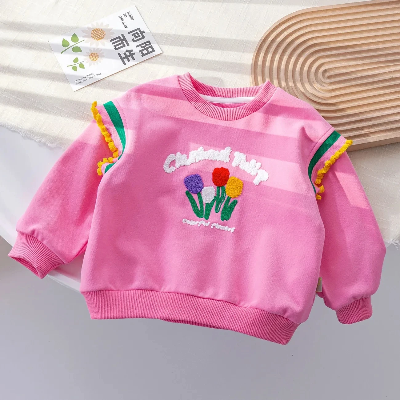 Girls' Spring and Autumn Sweater 2023 New Embroidered Pure Cotton Children's Baby Pullover Foreigner Casual Top
Girls' Spring and Autumn Sweater 2023 New Embroidered Pure Cotton Children's Baby Pullover Foreigner Casual Top