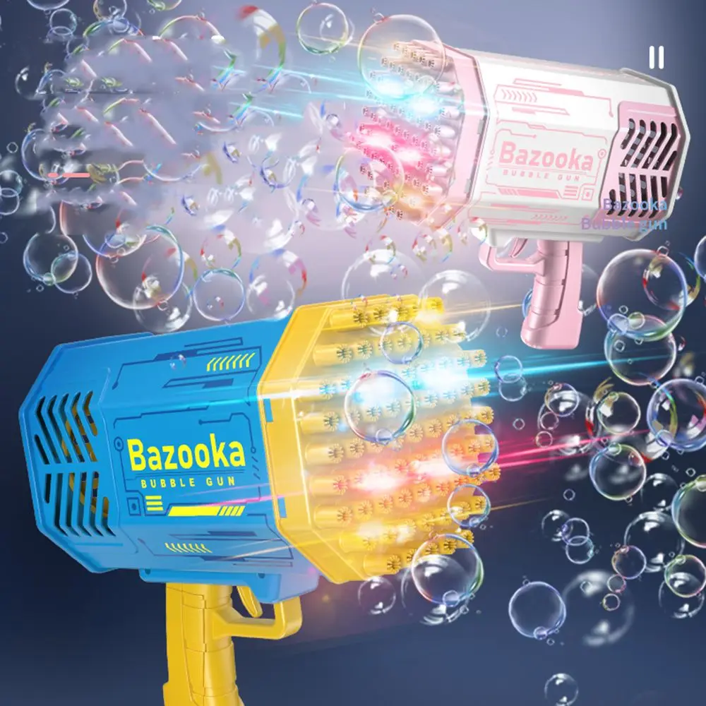 Rainbow Bubble Gun Rocket 69 Holes Soap Bubbles Machine Automatic Blower With Light Toys Bubble Maker For Kids Party Supplies
Rainbow Bubble Gun Rocket 69 Holes Soap Bubbles Machine Automatic Blower With Light Toys Bubble Maker For Kids Party Supplies
