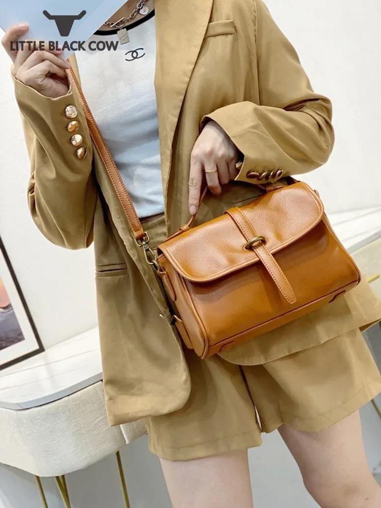 Vintage Women Satchels Shoulder Bag Flap Cowhide Genuine Leather Handbag Office Ladies Casual Totes Crossbody Messenger Bags
Vintage Women Satchels Shoulder Bag Flap Cowhide Genuine Leather Handbag Office Ladies Casual Totes Crossbody Messenger Bags