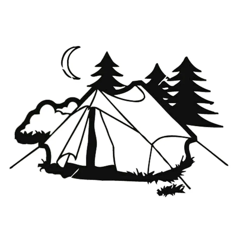 Black/Silver Tent Camping Nature Rest Fashion Car Accessories Stickers 17.9CM*12.2CM
Black/Silver Tent Camping Nature Rest Fashion Car Accessories Stickers 17.9CM*12.2CM