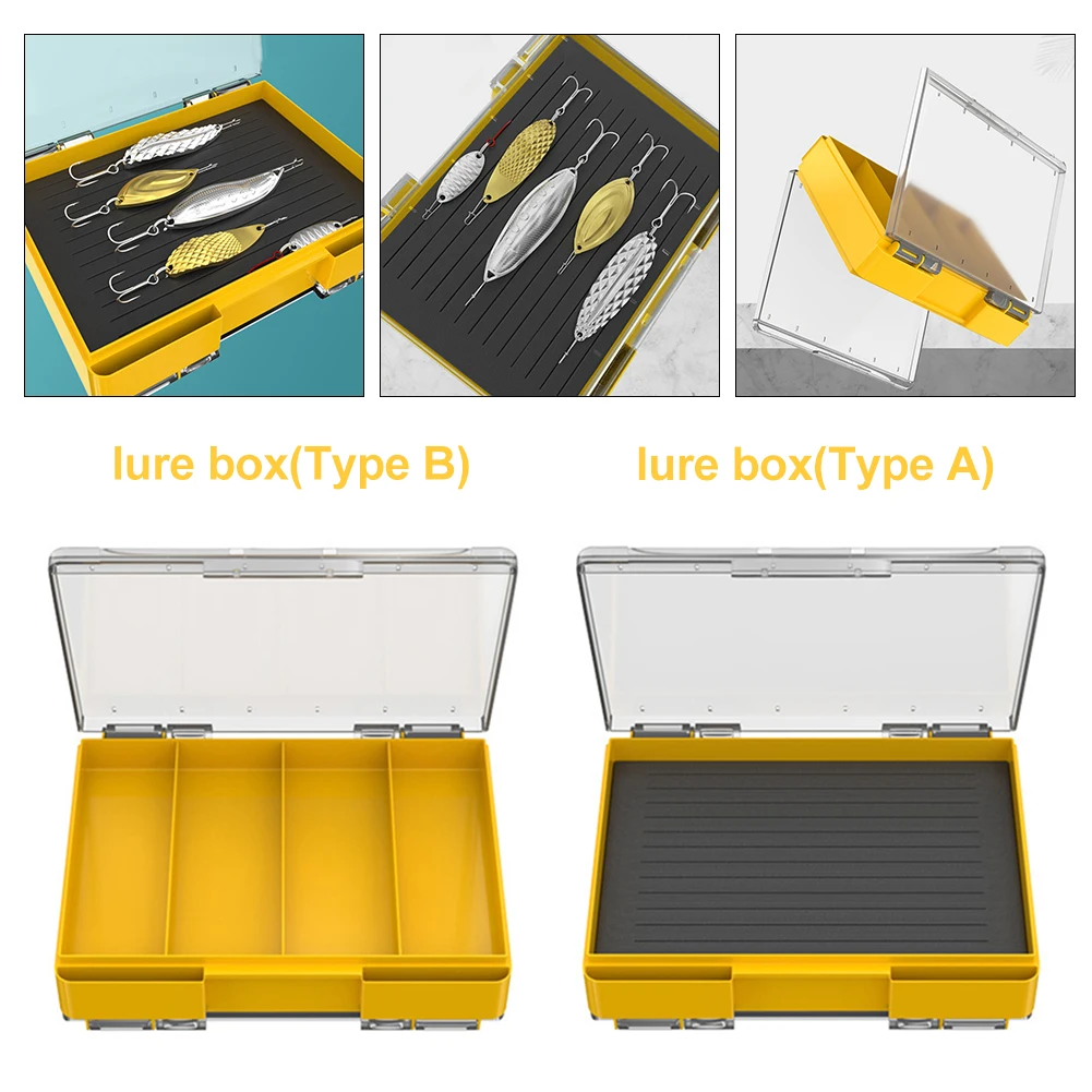 Fishing Lure Box Double Sided Storage Box Fishing Accessories Tool Folding Clear Lid Fishing Tackle Box For Spoon Fish Hook
Fishing Lure Box Double Sided Storage Box Fishing Accessories Tool Folding Clear Lid Fishing Tackle Box For Spoon Fish Hook
