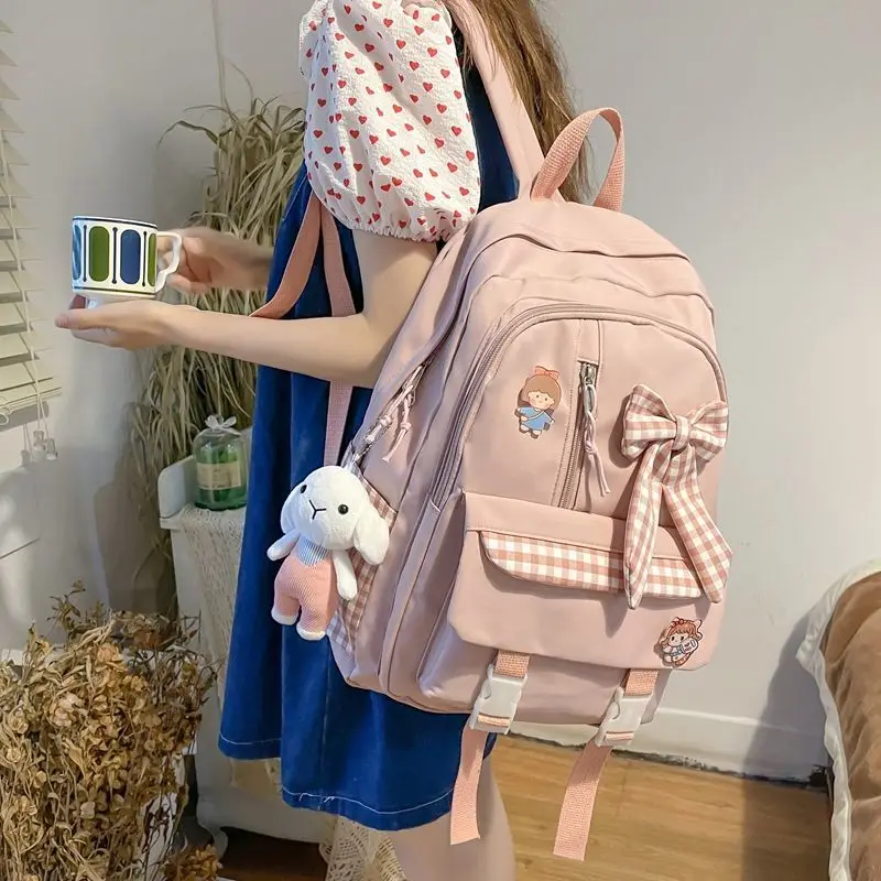 Qyahlybz kawaii pink girls' school backpack child school bag backpacks for students female travel shoulder bags
Qyahlybz kawaii pink girls' school backpack child school bag backpacks for students female travel shoulder bags