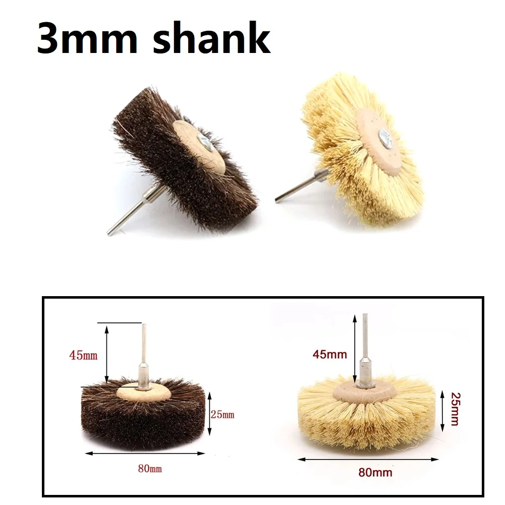 1pcs Sisal Filament Horse Hair Brush 3 Shank Grinding Head Abrasive Polish Grind Buffing Wheel Rotary Tool Power Tool Accessory
1pcs Sisal Filament Horse Hair Brush 3 Shank Grinding Head Abrasive Polish Grind Buffing Wheel Rotary Tool Power Tool Accessory