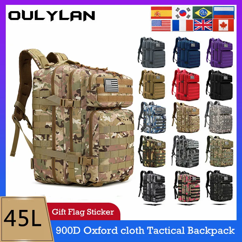 Oulylan 45L Military Tactical Backpacks 900D Molle Army Assault Pack Outdoor Camping Bag Hiking Traveling Rucksack
Oulylan 45L Military Tactical Backpacks 900D Molle Army Assault Pack Outdoor Camping Bag Hiking Traveling Rucksack