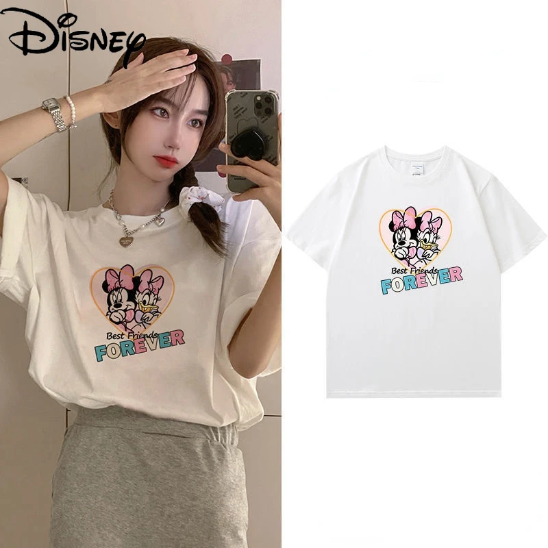 Disney Minnie Summer New Love Cartoon Printed Cotton Breathable Couple T-Shirt Student Loose High Sense Simple Short Sleeve Top
Disney Minnie Summer New Love Cartoon Printed Cotton Breathable Couple T-Shirt Student Loose High Sense Simple Short Sleeve Top