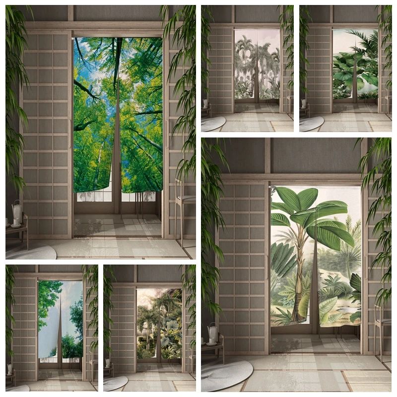 Jungle Doorway Curtain Tropical Plant Forest Living Room Bedroom Partition Kitchen Entrance Door Curtains Hanging Half-Curtain
Jungle Doorway Curtain Tropical Plant Forest Living Room Bedroom Partition Kitchen Entrance Door Curtains Hanging Half-Curtain