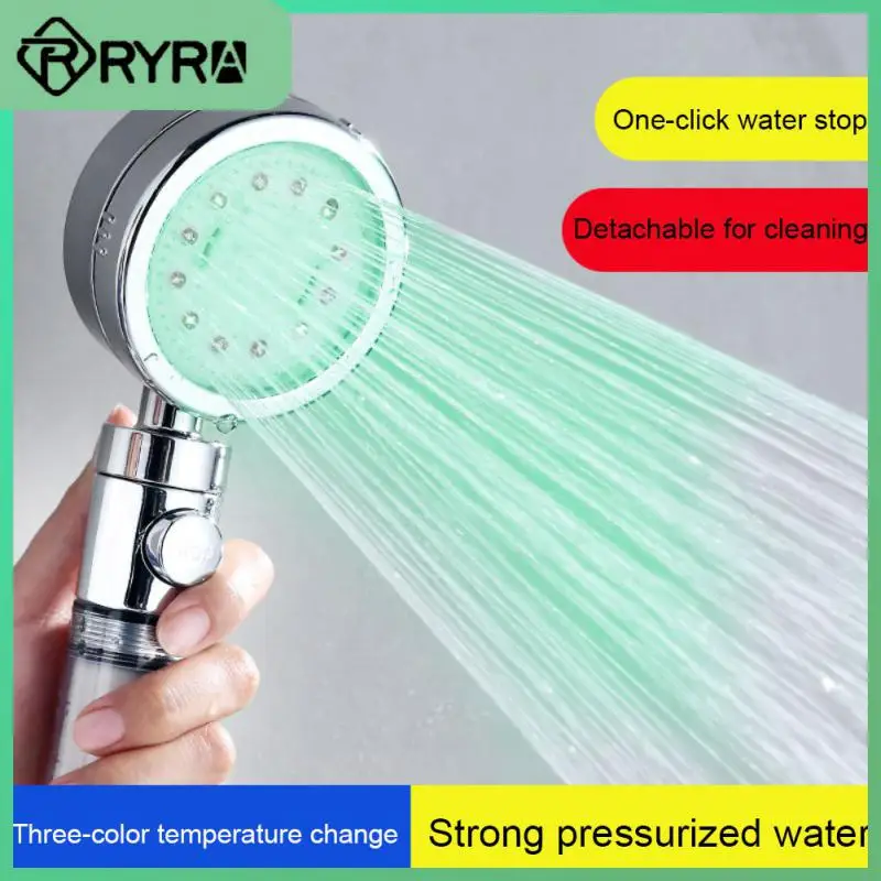 Water Saving Filter Hand Held Shower Household Led Light Shower Head Spa Rain Showerhead Sets High Pressure Bathroom Accessories 
Water Saving Filter Hand Held Shower Household Led Light Shower Head Spa Rain Showerhead Sets High Pressure Bathroom Accessories