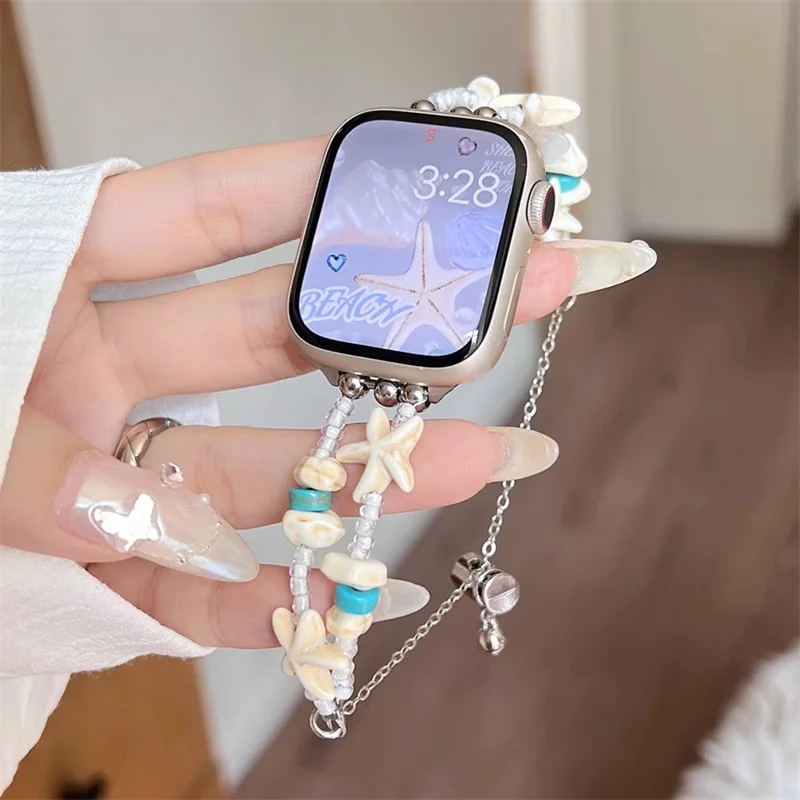 Luxury Cute Starfish Bracelet Strap For Apple Watch 8 7 6 5 4 3 2 SE Ultra INS Girl Band For iWatch 41mm 49mm 45mm 44mm 42mm 40
Luxury Cute Starfish Bracelet Strap For Apple Watch 8 7 6 5 4 3 2 SE Ultra INS Girl Band For iWatch 41mm 49mm 45mm 44mm 42mm 40