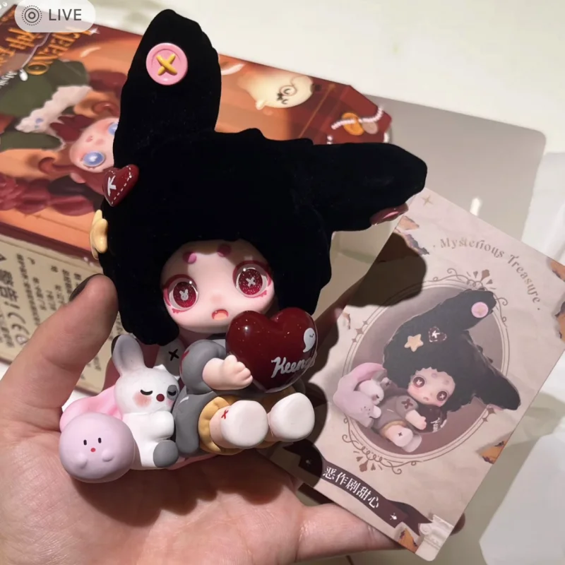Kawaii Ghost Keeno слепая коробка загадочные игрушки сокровища Tide милая девушка