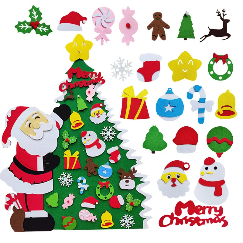 Felt Christmas Tree Non-woven DIY Snowman Christmas Pendant Calendar Supplies Wall Hanging Christmas Tree Ornaments room decor
Felt Christmas Tree Non-woven DIY Snowman Christmas Pendant Calendar Supplies Wall Hanging Christmas Tree Ornaments room decor