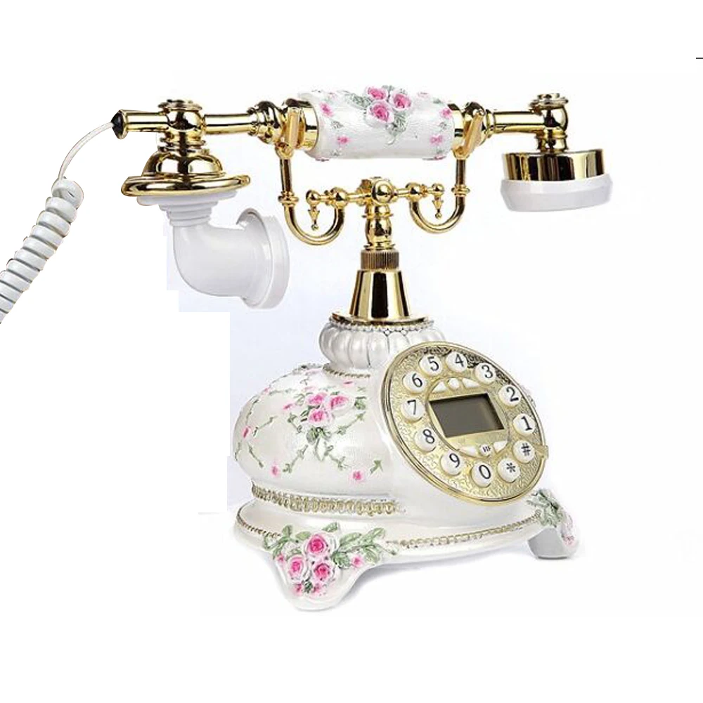 Corded Caller ID Telephone White Antique Landline Telephone Pretty Old Fashion Phones for Home Office Hotel Decor Novelty Gift
Corded Caller ID Telephone White Antique Landline Telephone Pretty Old Fashion Phones for Home Office Hotel Decor Novelty Gift