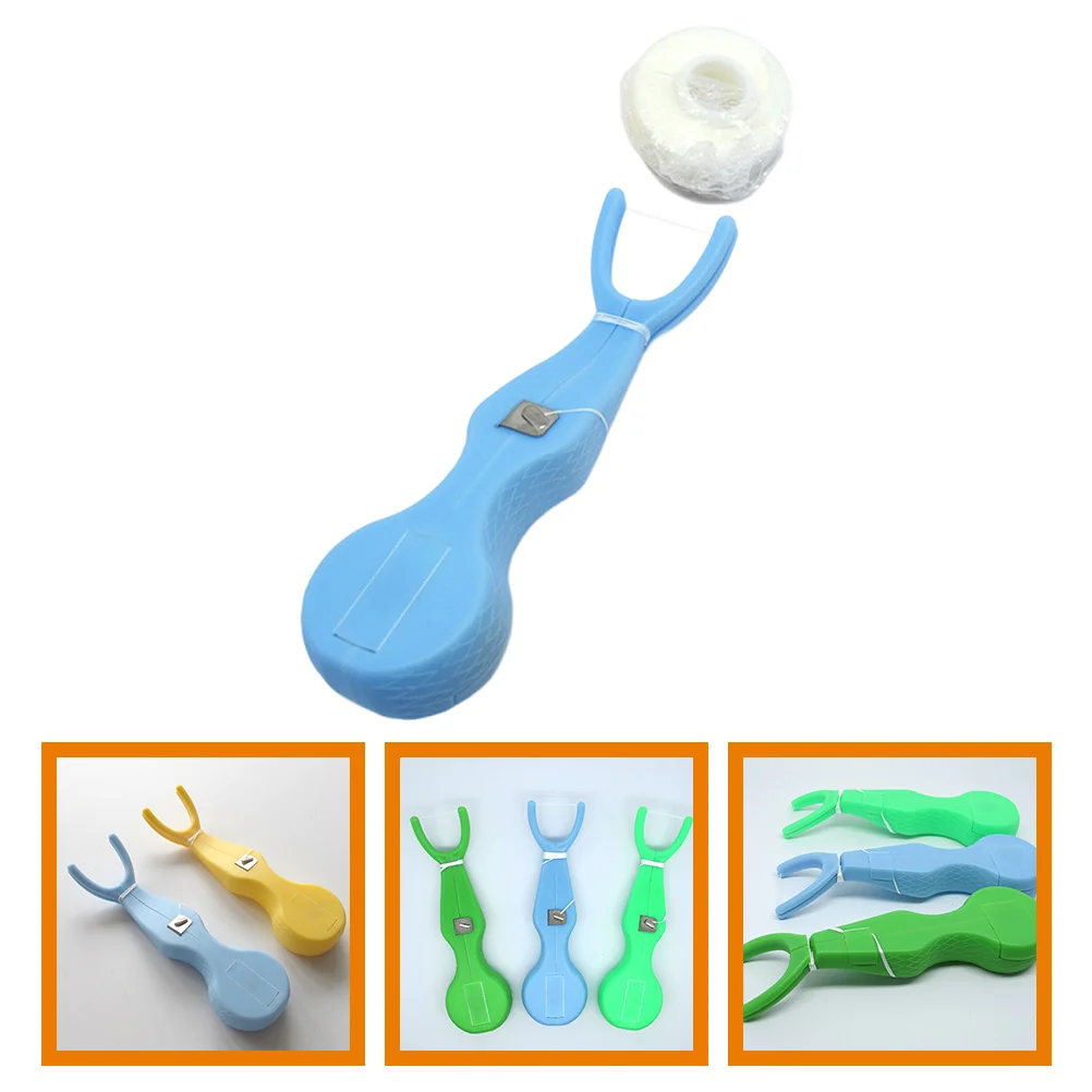

Reusable Dental Floss Stick Replaceable Set Threader Teeth Cleaning Supplies Tooth Flosser Holder Plastic Holders