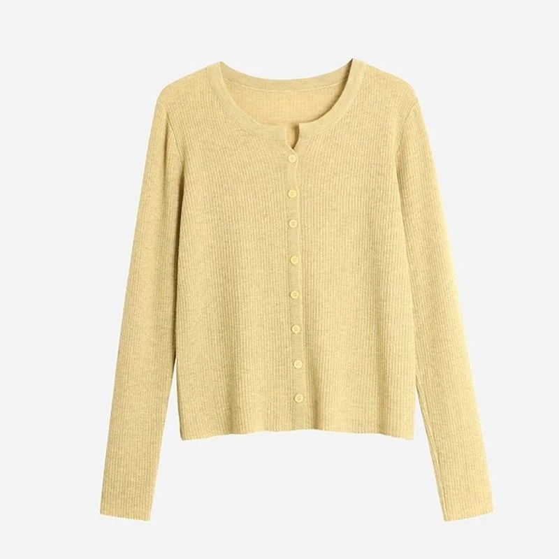 V-neck Full Sleeve Knit Cardigan for Spring/Summer Women's Jacket 2023 New Casual Slim Single breasted Solid Think Short Coat
V-neck Full Sleeve Knit Cardigan for Spring/Summer Women's Jacket 2023 New Casual Slim Single breasted Solid Think Short Coat