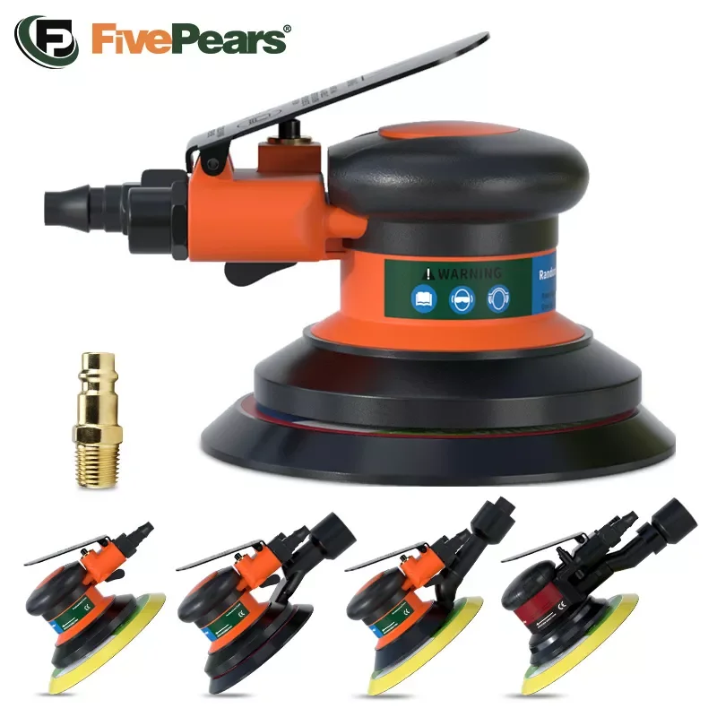 FivePears Pneumatic Orbital Sander Air Grinder,125mm/150mm Vacuum Eccentric Polishing/Grinding Machine Pneumatic Tools 
FivePears Pneumatic Orbital Sander Air Grinder,125mm/150mm Vacuum Eccentric Polishing/Grinding Machine Pneumatic Tools