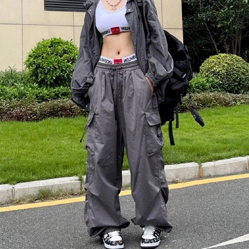 2023 Y2K Streetwear Cargo Pants Women Casual Vintage Baggy Wide Leg Straight Trousers Jogger Big Pockets Oversize Overalls Sweat
2023 Y2K Streetwear Cargo Pants Women Casual Vintage Baggy Wide Leg Straight Trousers Jogger Big Pockets Oversize Overalls Sweat