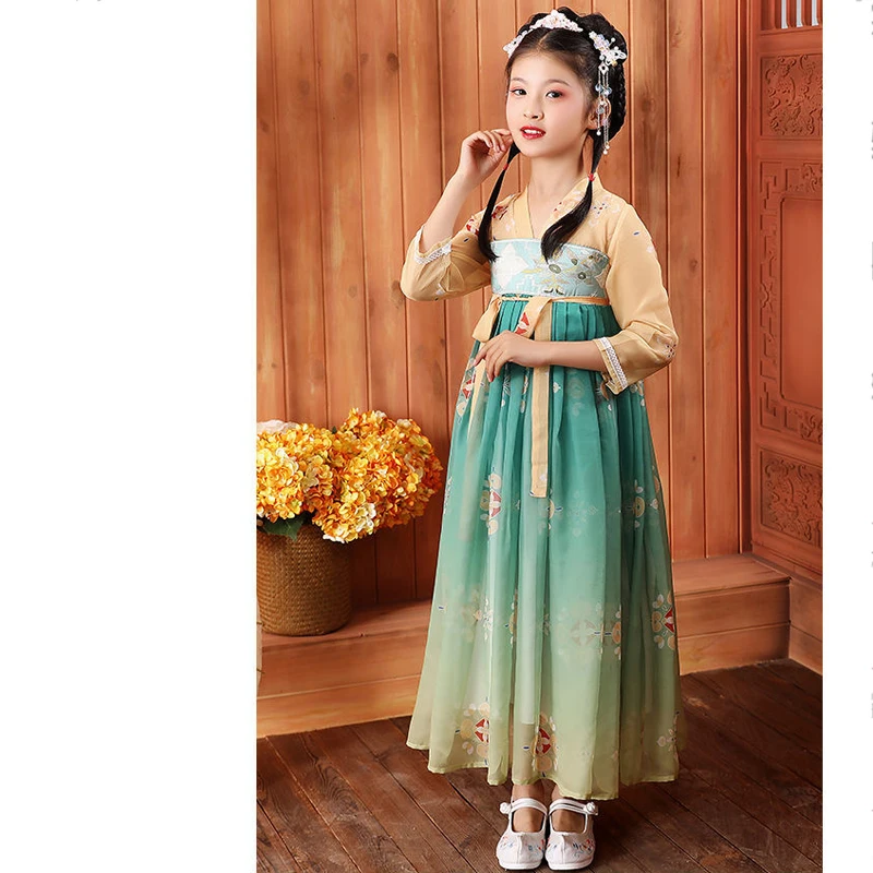 Toddler Girl Clothes Chinese Hanfu Set Princess Kid Outfit Chinese Style Fairy Big Sleeve Tops Cape Dress Suits Tang Dynasty
Toddler Girl Clothes Chinese Hanfu Set Princess Kid Outfit Chinese Style Fairy Big Sleeve Tops Cape Dress Suits Tang Dynasty