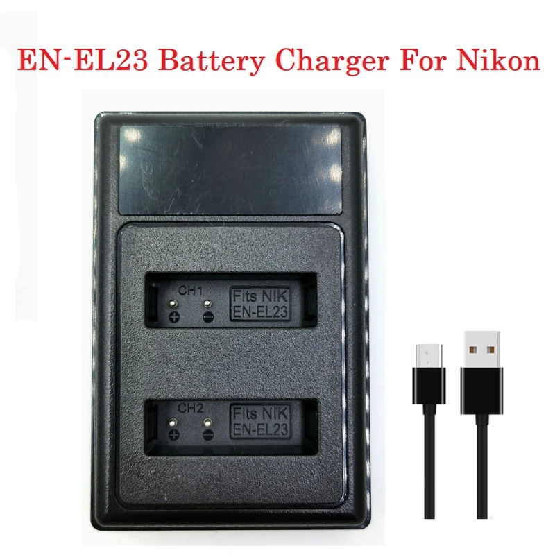 Зарядное устройство RISE-EN-EL23 с ЖК-дисплеем и двумя USB-портами для камеры Nikon COOLPIX B700 P900S P900 P610S P610 P600 S810C
Зарядное устройство RISE-EN-EL23 с ЖК-дисплеем и двумя USB-портами для камеры Nikon COOLPIX B700 P900S P900 P610S P610 P600 S810C