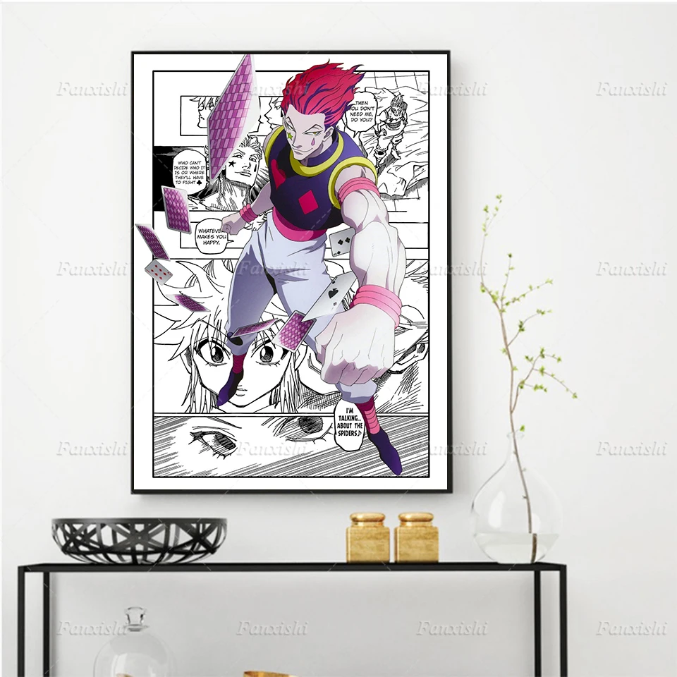 Anime Poster Hunter X Hunter Hisoka Wall Art Canvas Painting Comic Prints Modular Pictures Home Living Room Bedroom Decor Gift
Anime Poster Hunter X Hunter Hisoka Wall Art Canvas Painting Comic Prints Modular Pictures Home Living Room Bedroom Decor Gift