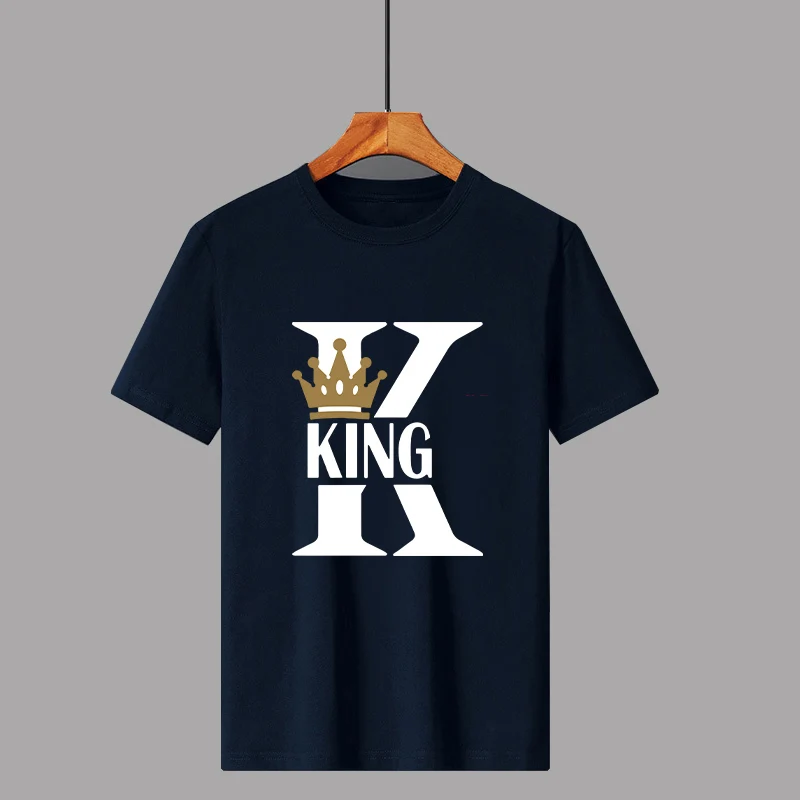KING and QUEEN Print T-Shirts Unisex Men Women Lover Couple Style Fashion Soft Cotton Short Sleeve Round Neck Harajuku Tees Tops
KING and QUEEN Print T-Shirts Unisex Men Women Lover Couple Style Fashion Soft Cotton Short Sleeve Round Neck Harajuku Tees Tops
