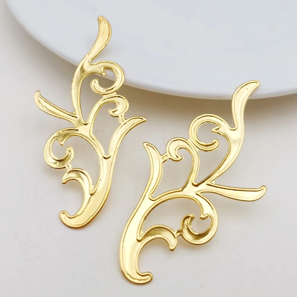 20 Pieces 67*34mm Gold color Metal Filigree Flowers Slice Branches Charms Spacer Hair Jewelry Accessories DIY Home Decoration
20 Pieces 67*34mm Gold color Metal Filigree Flowers Slice Branches Charms Spacer Hair Jewelry Accessories DIY Home Decoration