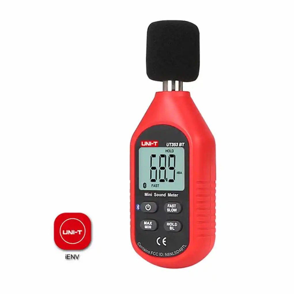 UNI-T UT353BT Sound Level Meter Digital Bluetooth Noise Meter 30-130dB Decibel Monitoring Tester Sound Detector Decible Monitor
UNI-T UT353BT Sound Level Meter Digital Bluetooth Noise Meter 30-130dB Decibel Monitoring Tester Sound Detector Decible Monitor