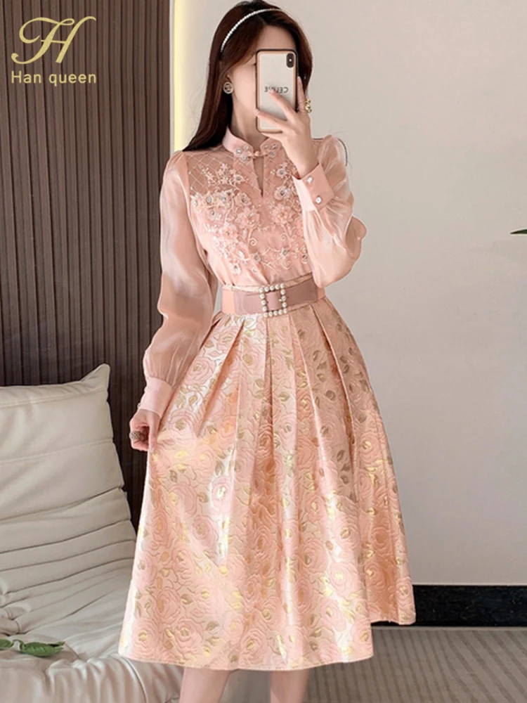 H Han Queen 2023 Spring Elegant 2 Piece Office Dress Women Simple Basic A-Line Dresses Fashion Beading Slim Casual Party Vestido
H Han Queen 2023 Spring Elegant 2 Piece Office Dress Women Simple Basic A-Line Dresses Fashion Beading Slim Casual Party Vestido