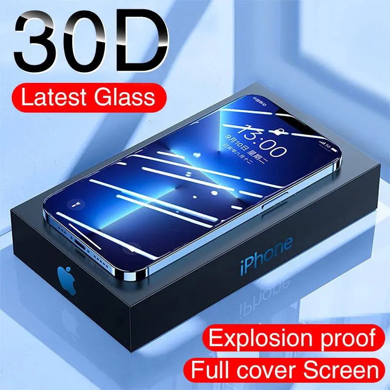 NEW 30D Full Cover Protective Glass For iPhone 12 13 Pro XS Max XR X Screen Protector On iPhone 11 12 Mini Tempered Glass film
NEW 30D Full Cover Protective Glass For iPhone 12 13 Pro XS Max XR X Screen Protector On iPhone 11 12 Mini Tempered Glass film