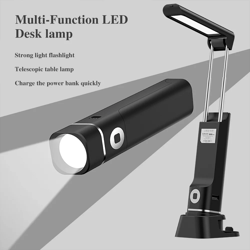LED Desk lamp 3 in 1 Foldable Table Lamp Eye Protection Lights With Flashlight Phone Holder&Charger USB Charging Reading Lamp
LED Desk lamp 3 in 1 Foldable Table Lamp Eye Protection Lights With Flashlight Phone Holder&Charger USB Charging Reading Lamp