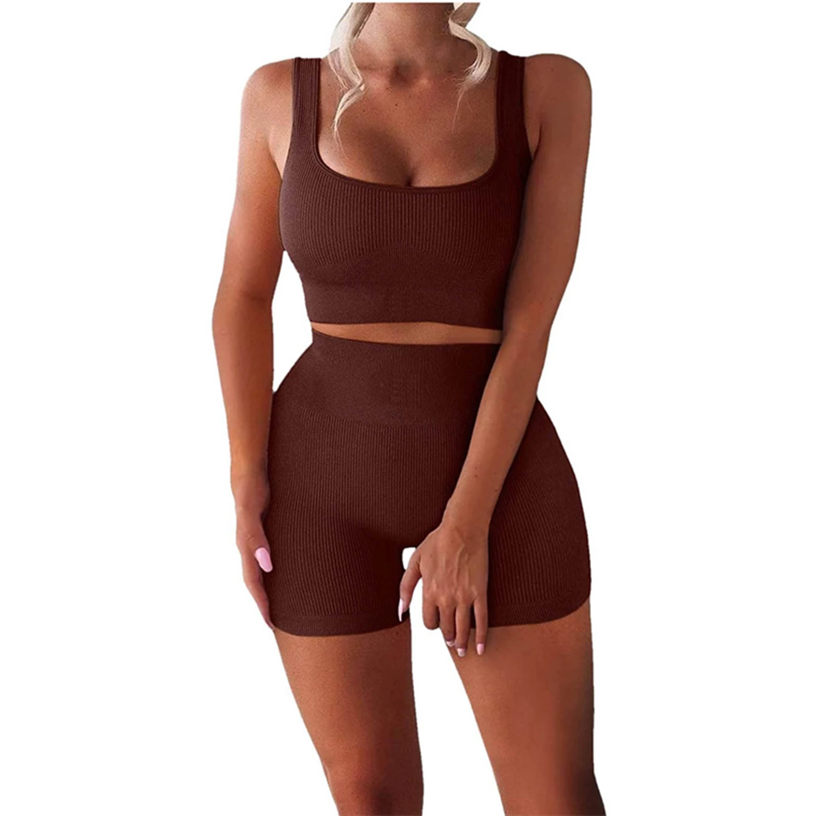 Breathable Workout Sets for Women Soft Touch Fabric Quick-Dry Fitness Suits for Summer Gym Workout Biking Yoga
Breathable Workout Sets for Women Soft Touch Fabric Quick-Dry Fitness Suits for Summer Gym Workout Biking Yoga