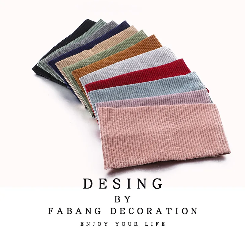 Korean Style Solid Good Stretchy Hairband Female Men Unisex Knitted Head Sweat Running Sports Face Wash Shopping Wide Headscarf
Korean Style Solid Good Stretchy Hairband Female Men Unisex Knitted Head Sweat Running Sports Face Wash Shopping Wide Headscarf