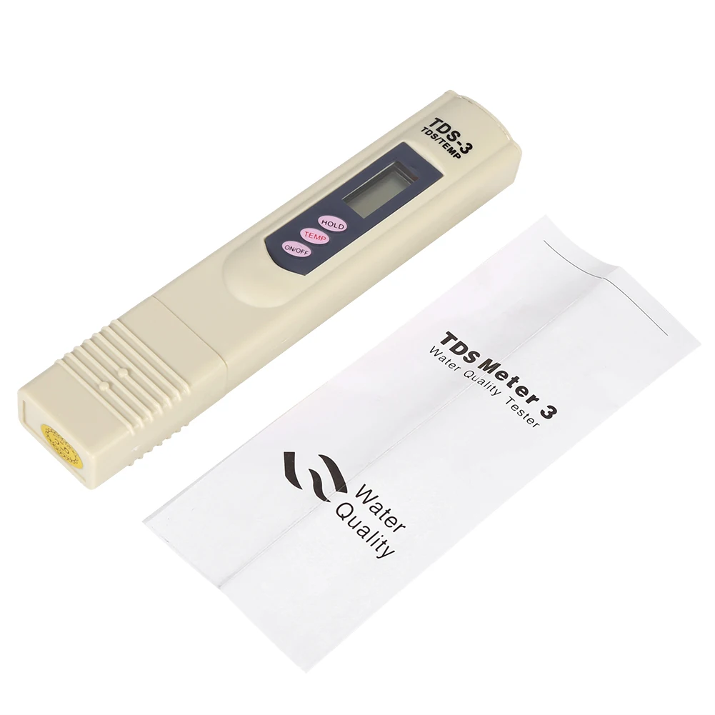 Digital LCD Water Quality Testing Pen Purity Filter TDS Meter Tester 0-9990 PPM Temp Grey TDS Meter Tester TDS Meter Tester TDS
Digital LCD Water Quality Testing Pen Purity Filter TDS Meter Tester 0-9990 PPM Temp Grey TDS Meter Tester TDS Meter Tester TDS
