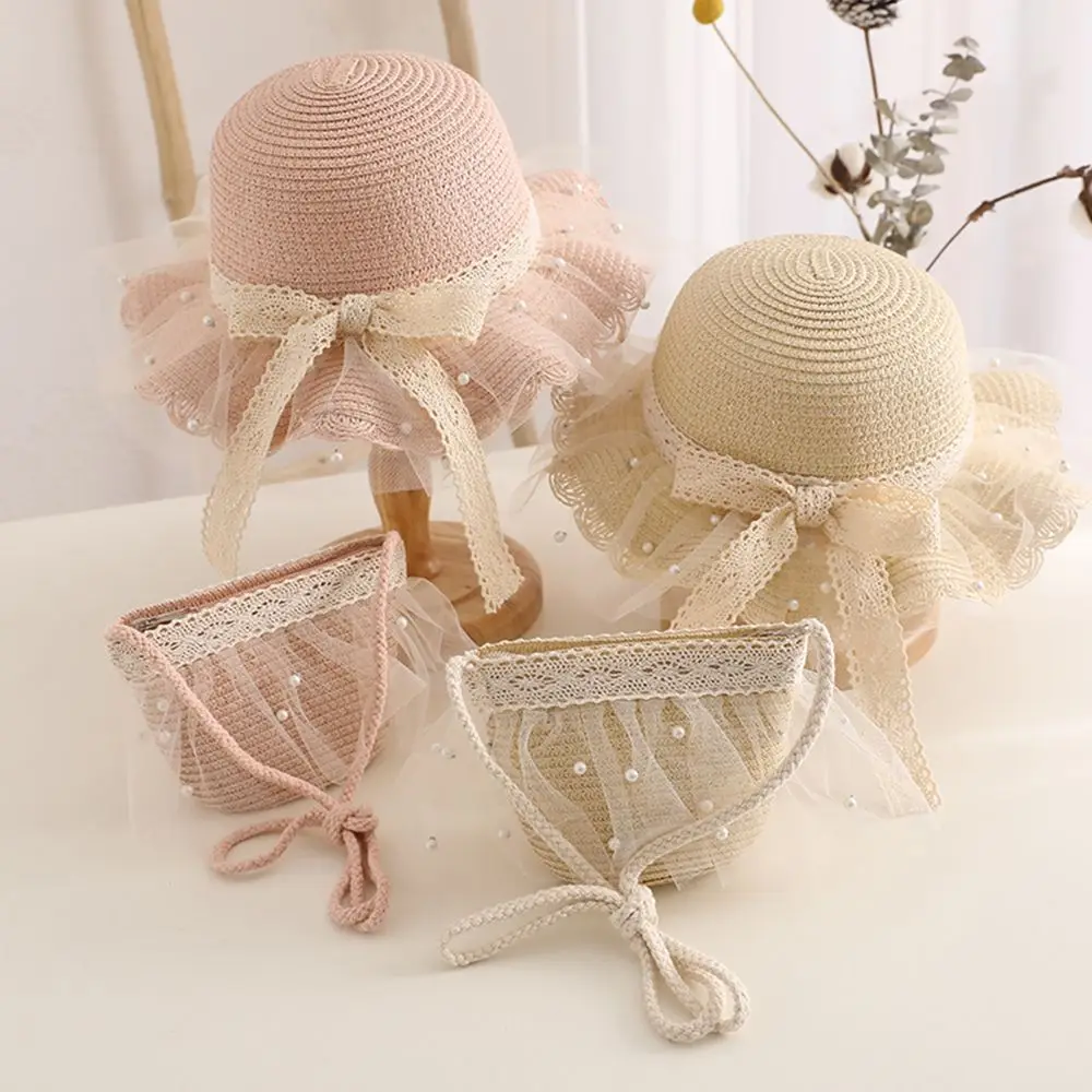 Girls UV Protection Lace Pearl Panama Cap Breathable Kids Beach Hat Straw Woven Cap Handbag Bags Sun Cap
Girls UV Protection Lace Pearl Panama Cap Breathable Kids Beach Hat Straw Woven Cap Handbag Bags Sun Cap