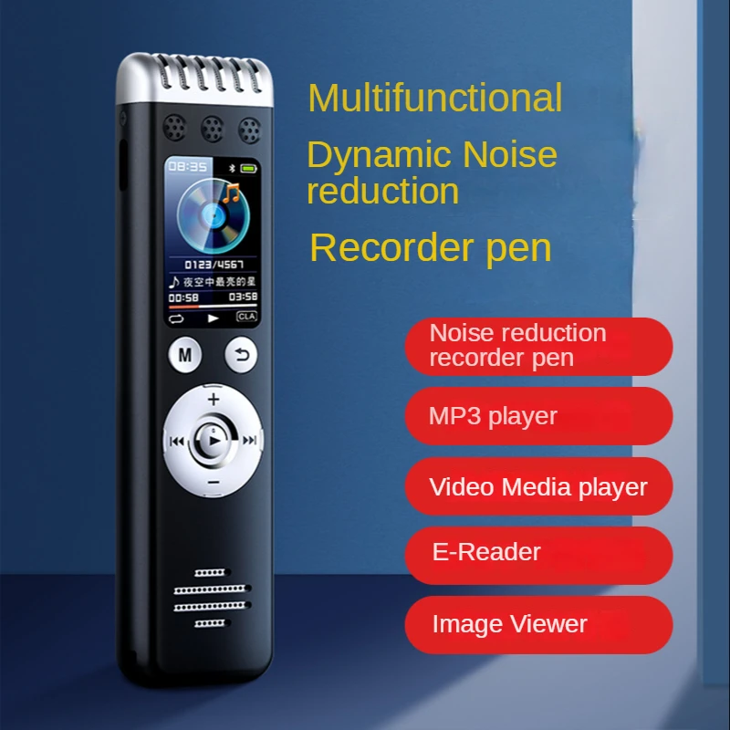 Q88 Professional recording pen HD dual microphone intelligent AI noise reduction 240 hours long recording pen voice recorder
Q88 Professional recording pen HD dual microphone intelligent AI noise reduction 240 hours long recording pen voice recorder