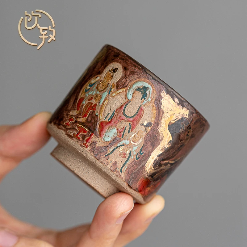 Drink to Creative Murals Hand drawn tea cup painted gold master cup antique tea cup rough pottery firewood Manufactured Product
Drink to Creative Murals Hand drawn tea cup painted gold master cup antique tea cup rough pottery firewood Manufactured Product
