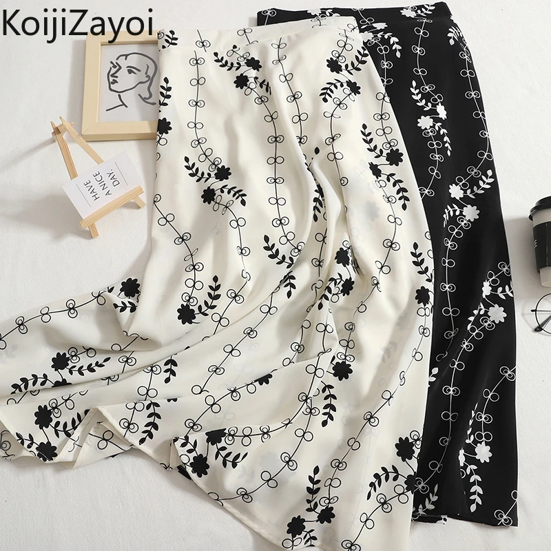 Koijizayoi Fashion Women Summer Thin Long Skirt High Waist Chic Office Lady Swing Maxi Skirts 2022 New Bottom Outwear Ropa Mujer
Koijizayoi Fashion Women Summer Thin Long Skirt High Waist Chic Office Lady Swing Maxi Skirts 2022 New Bottom Outwear Ropa Mujer
