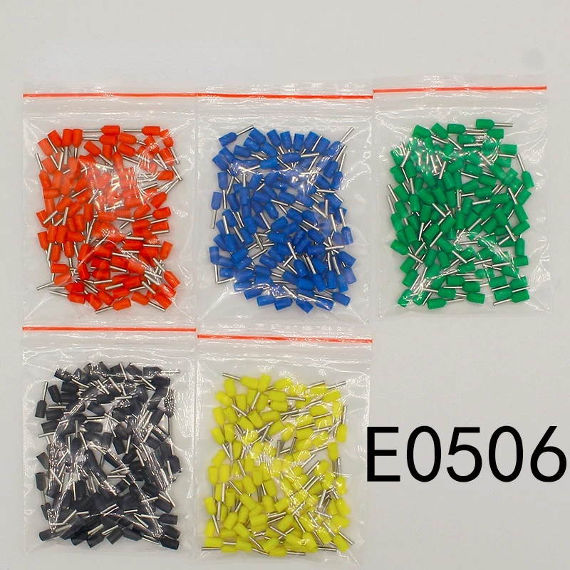 E0506 Tube insulating Insulated terminals 0.5MM2 Cable Wire Connector 100PCS/Pack Insulating Crimp Terminal Connector E-
E0506 Tube insulating Insulated terminals 0.5MM2 Cable Wire Connector 100PCS/Pack Insulating Crimp Terminal Connector E-
